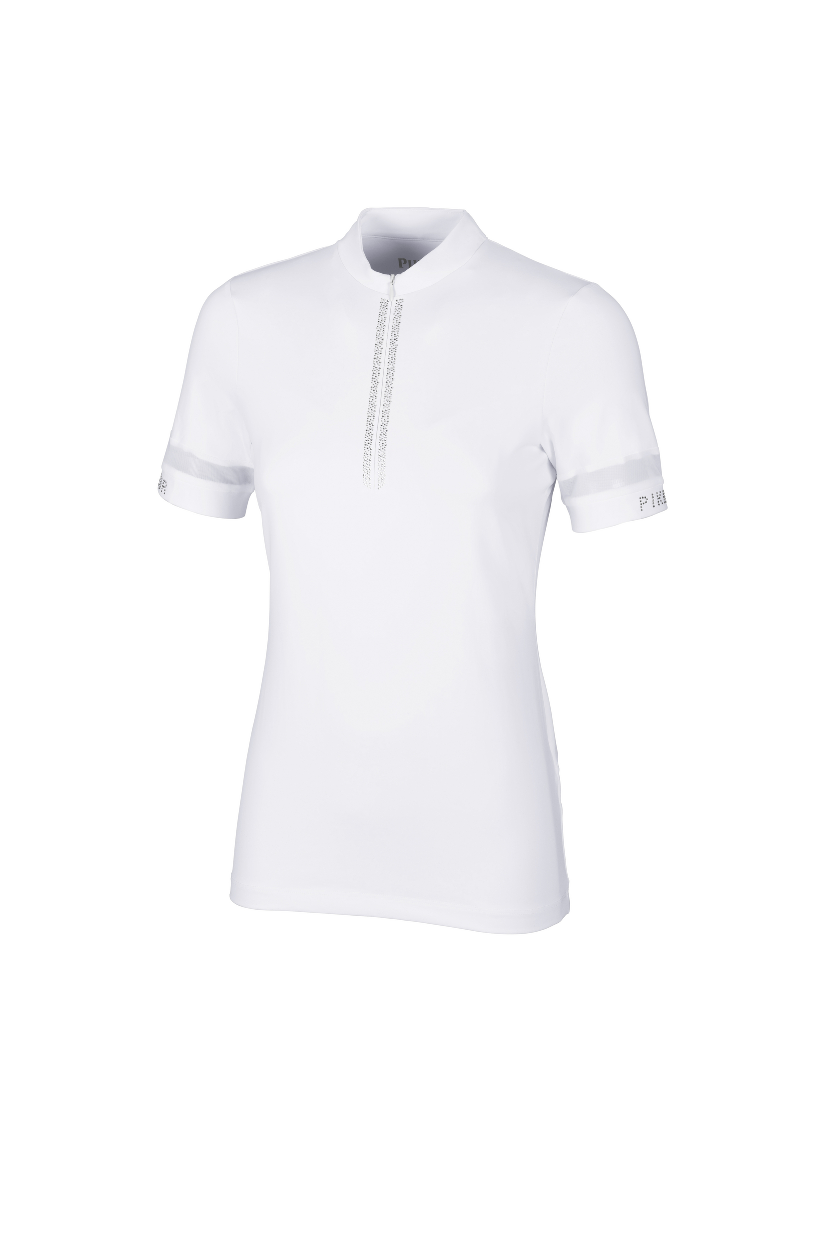PIKEUR Damen Zip Shirt Kurzarm 5210 Selection 24 - white - 36 - 2