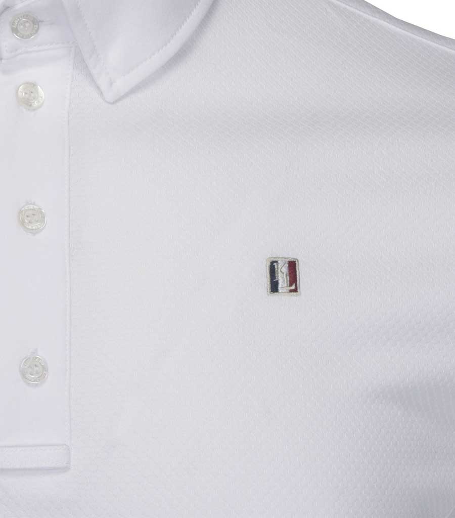KINGSLAND Classic Herren Kurzarm Turniershirt - white - M - 3