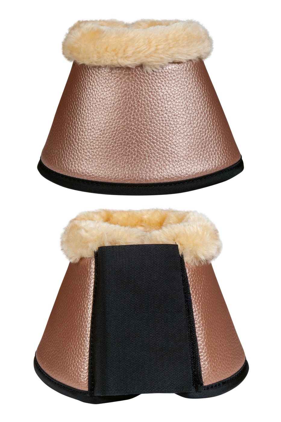 HKM Hufglocken -Comfort Premium Fur- - orange - XL - 2