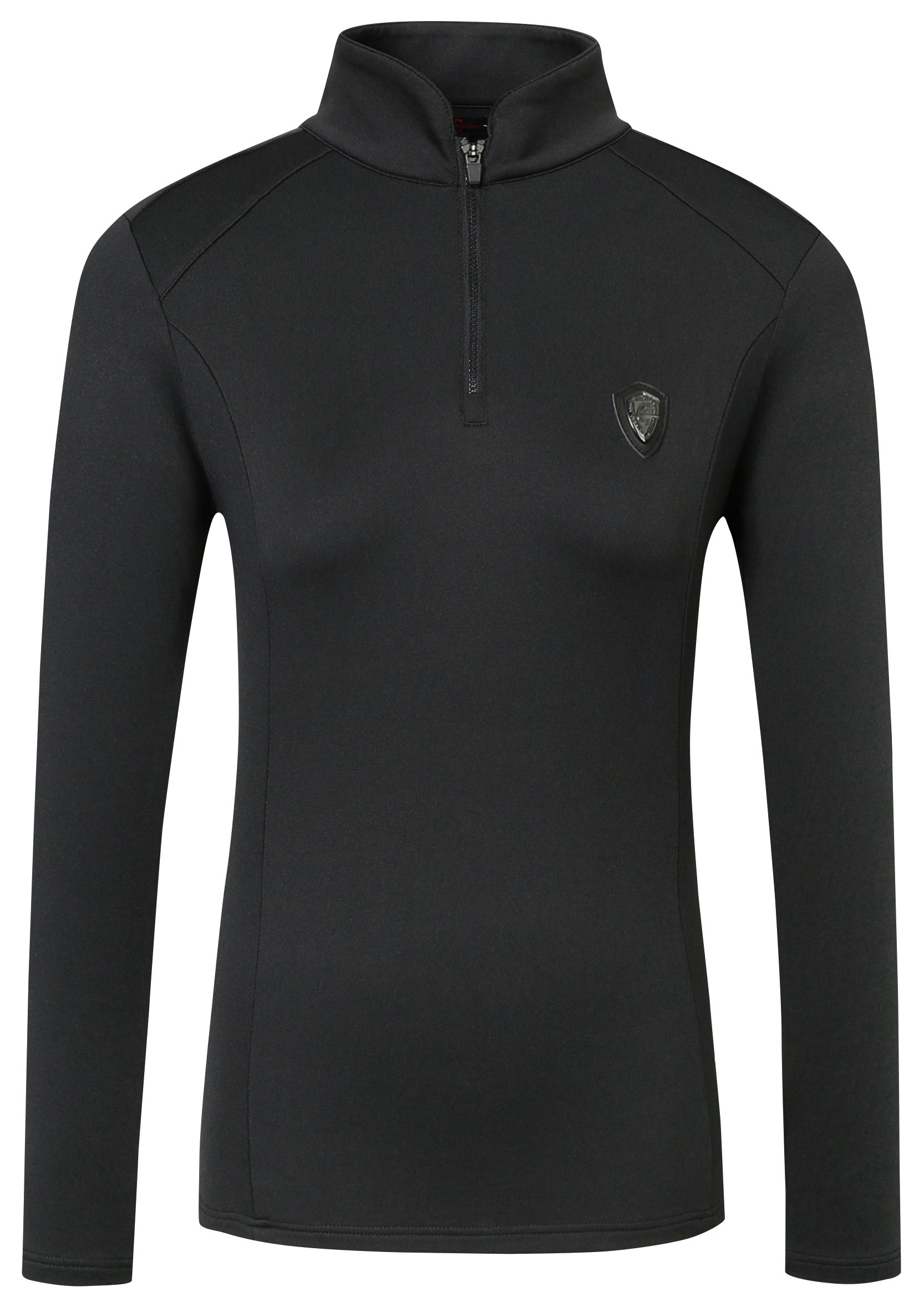 Covalliero Damen Langarm Active Shirt Trainingsshirt - schwarz - XS - 1