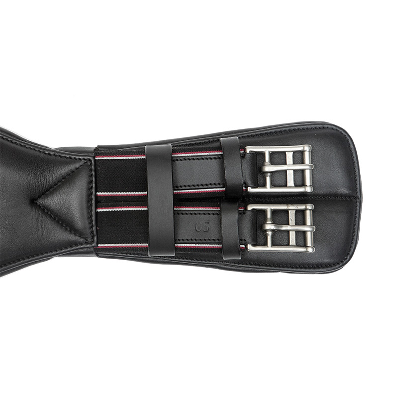 Kavalkade Sattelgurt Softleder-Kurzgurt Comfort mit Elast - schwarz - 50 cm - 3