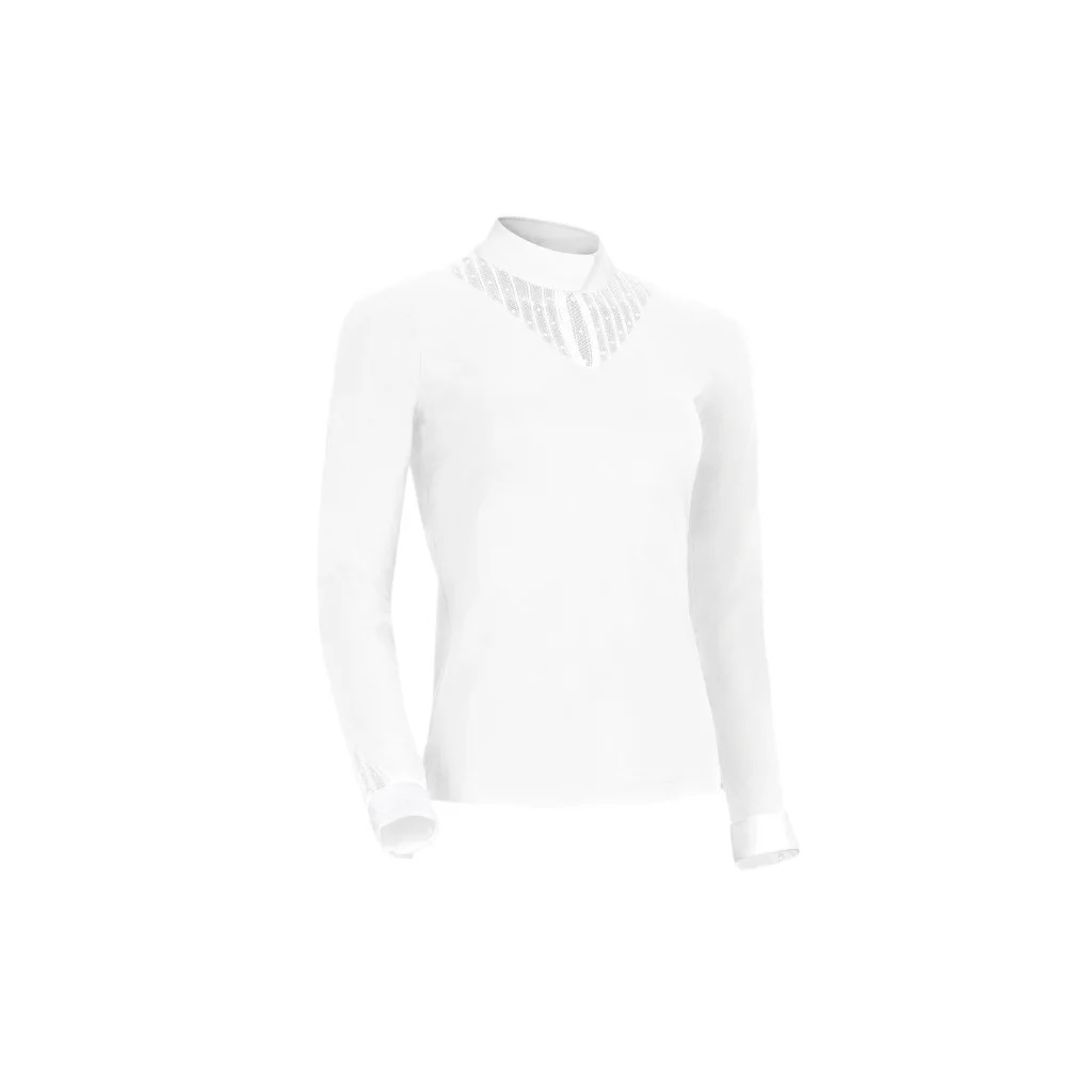 Samshield elegantes Damen Langarm Turniershirt Beatrice - white - XS - 3