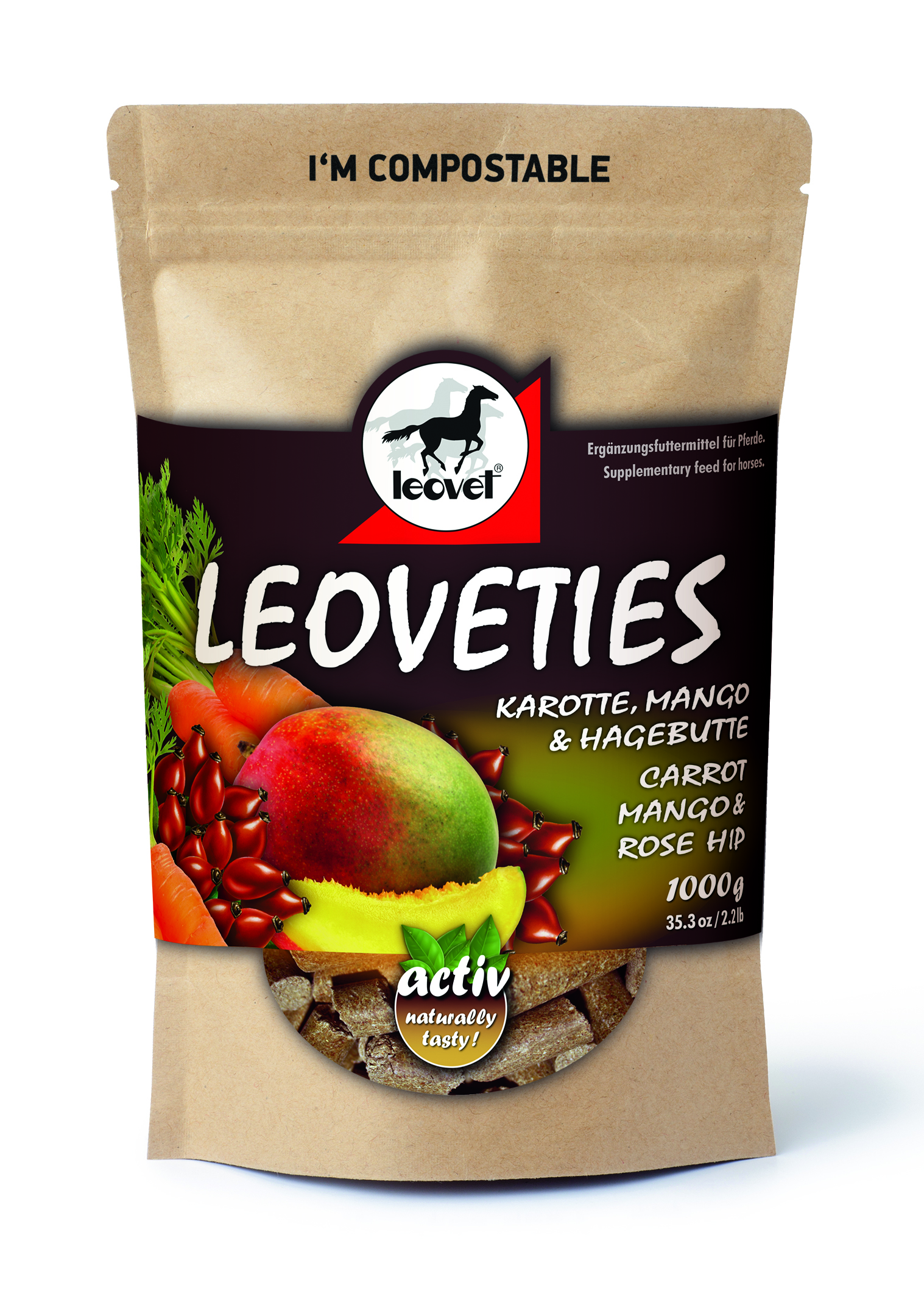 leovet Leoveties Leckerlies mit Karotte Mango Hagebutte - uni  - 1kg - 1