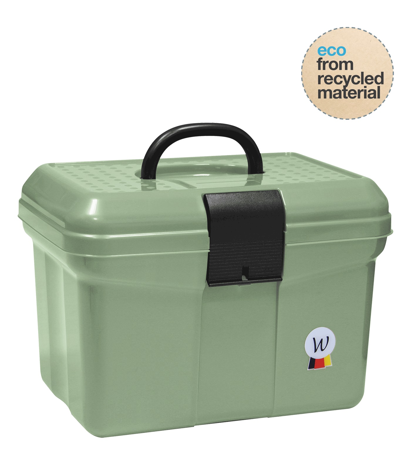 WALDHAUSEN stabile Recycling Kunststoff Putzbox ECO - mistel grün - Stück - 8