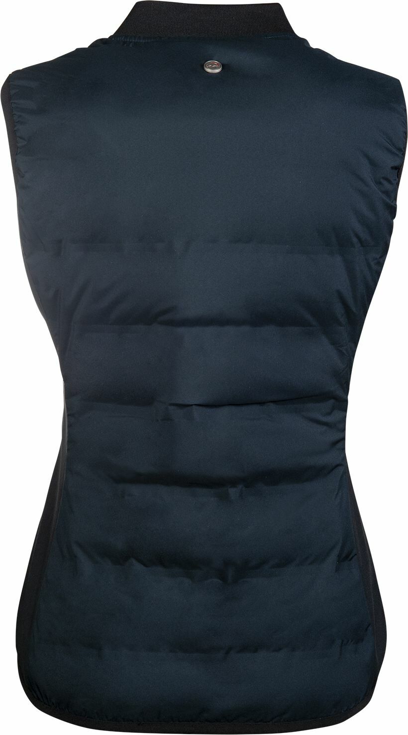 dunkelblaue HKM Damen Heizweste -Comfort Temperature- Style von hinten