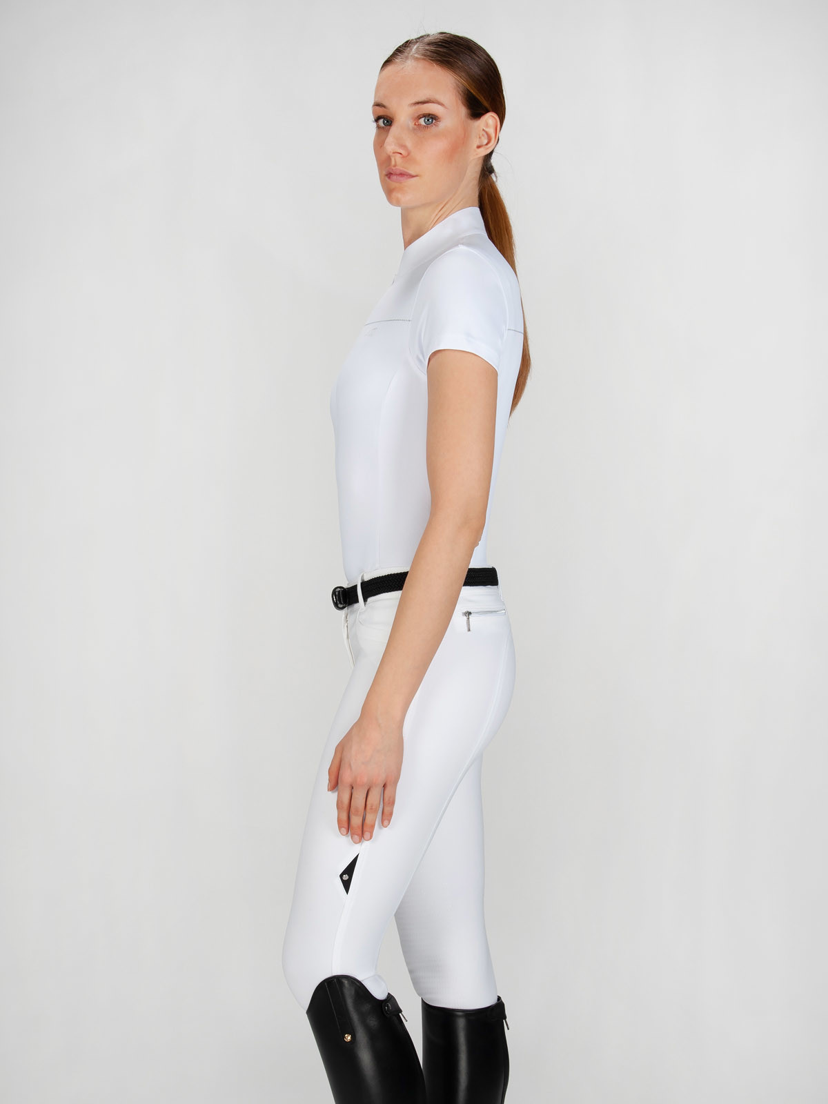 Equiline Damen Turnier Polo Shirt Catherine - white - L