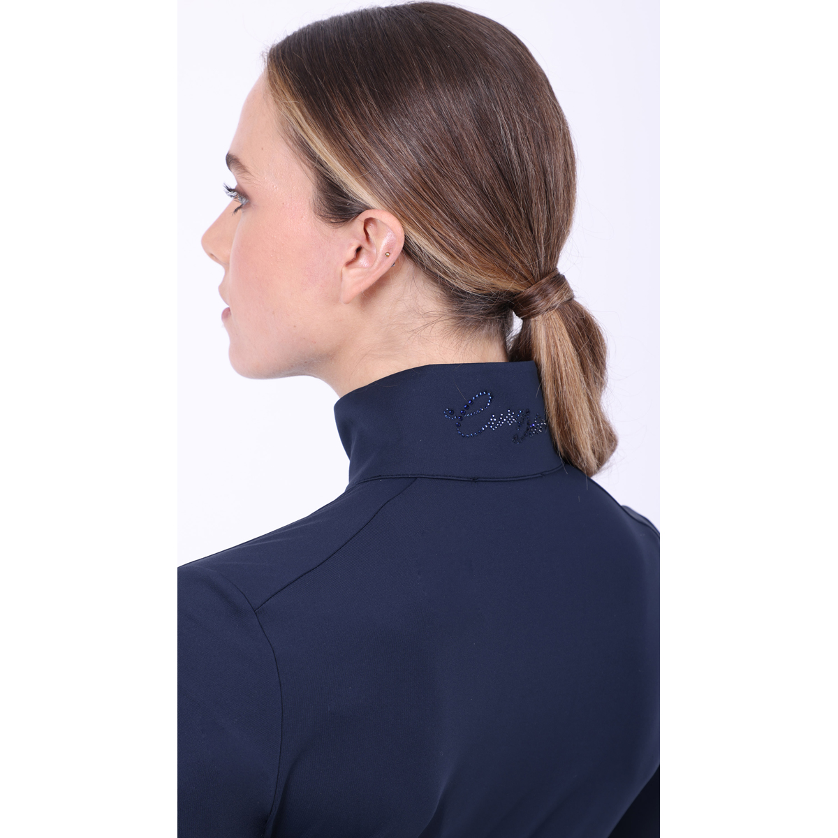 euro-star stilvolles Damen Langarm Funktions Shirt ESOlivia - black leaf - M - 6