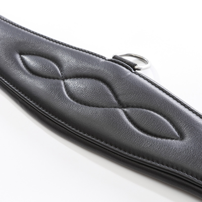 Kavalkade Softleder-Langgurt, Elast - schwarz - 130 cm