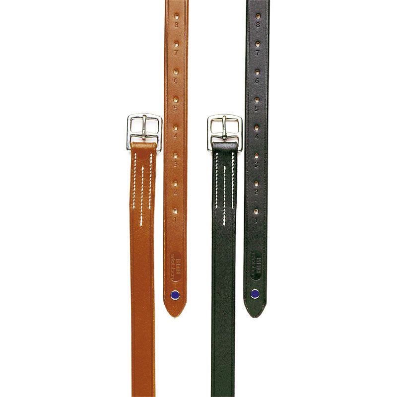 stübben hochwertige Leder Steigbügelriemen Breite 1 Zoll - ebony - 145 cm - 2