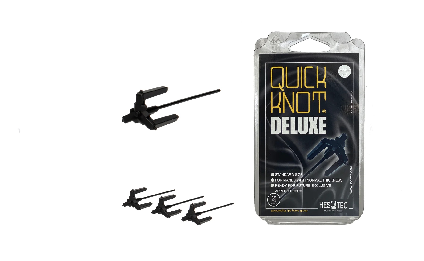 HES TEC Quick Knot Deluxe 35 Stück Standard - black - Set - 1