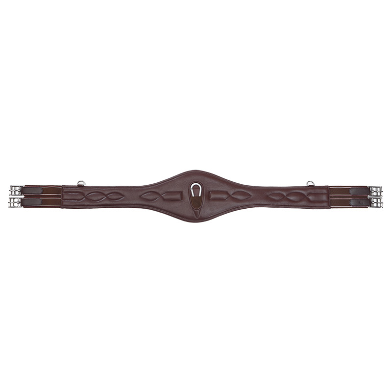 Kavalkade Sattelgurt Softleder-Langgurt Comfort mit Elast - schwarz - 100 cm - 1