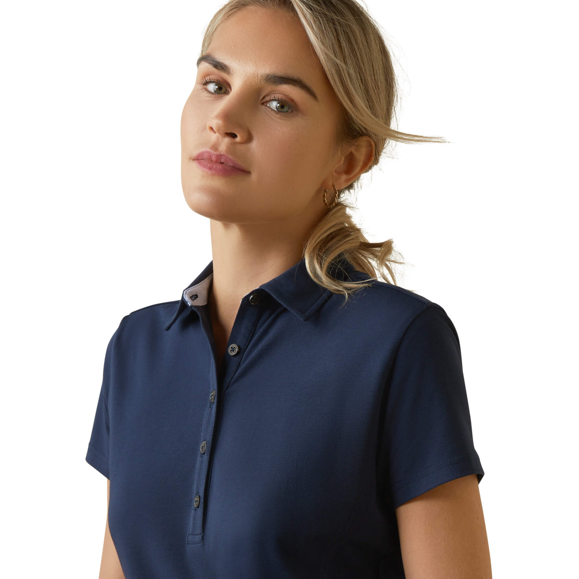 ARIAT klassisch schickes Damen Polo Shirt Cloverdale - navy - S - 3