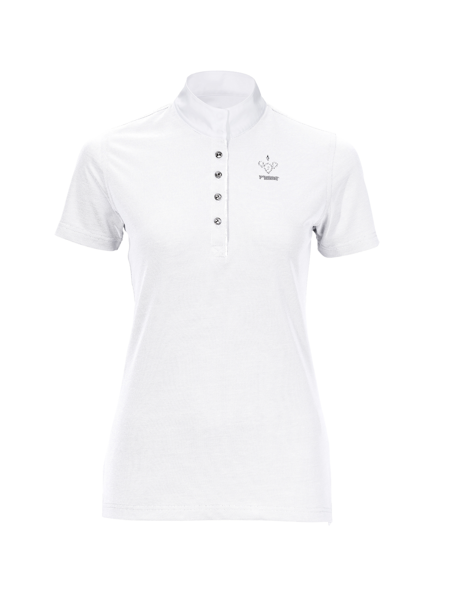 PIKEUR sportliches Damen kurzarm Turniershirt - white - 38