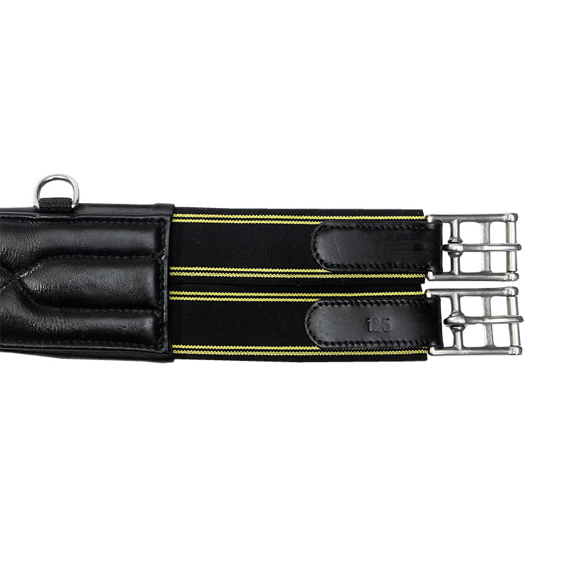 Kavalkade Sattelgurt Softleder-Langgurt Comfort mit Elast - schwarz - 150 cm - 2