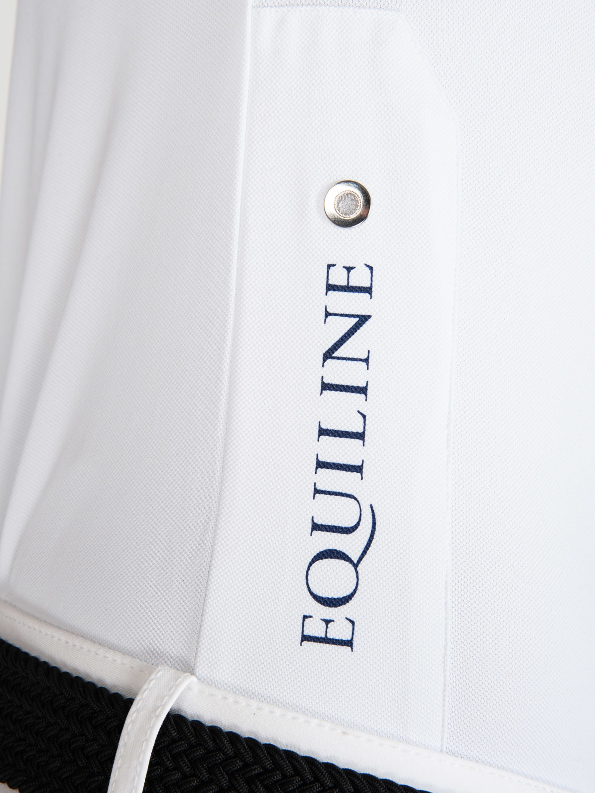 EQUILINE Herren Kurzarm Turnier Polo Shirt Fox - white - XL - 4
