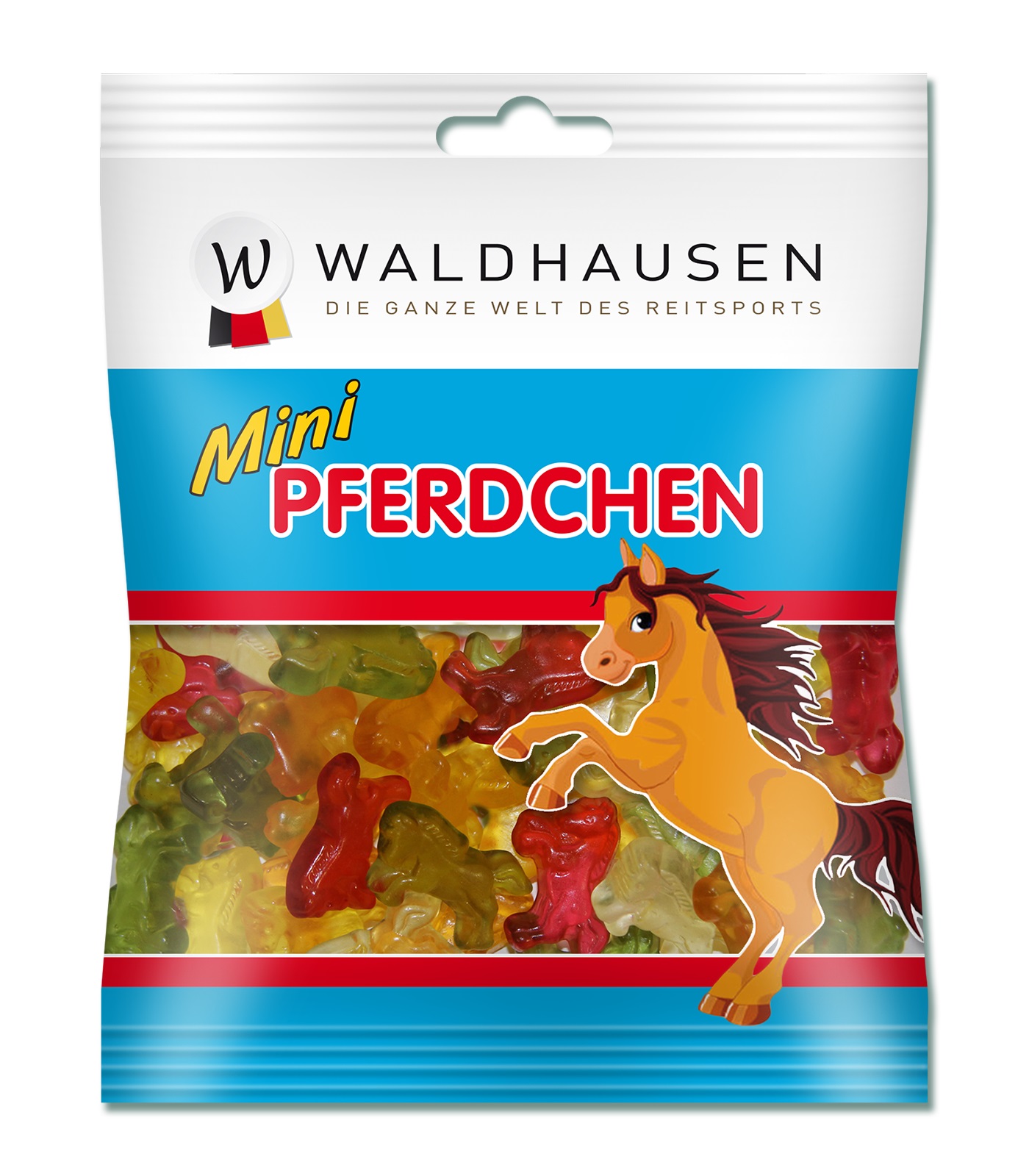 WALDHAUSEN Haribo Fruchtgummi Mini Pferdchen 100g Tüte - uni  - Stck. - 1
