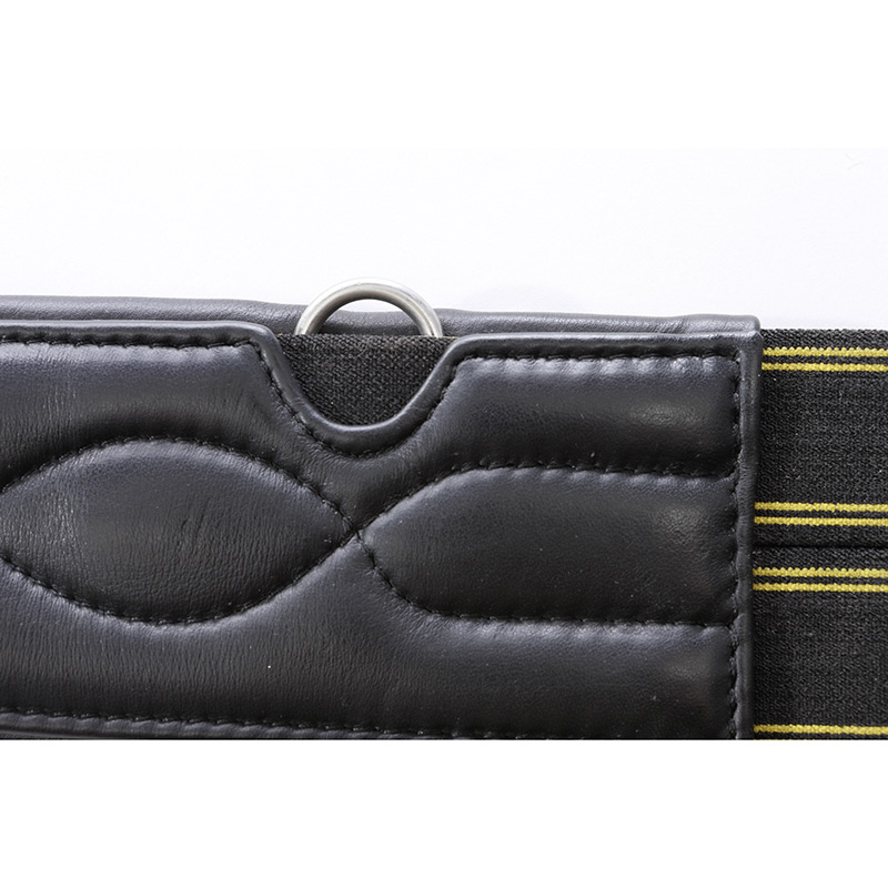 Kavalkade Softleder-Langgurt Comfort, Elast - schwarz - 95 cm