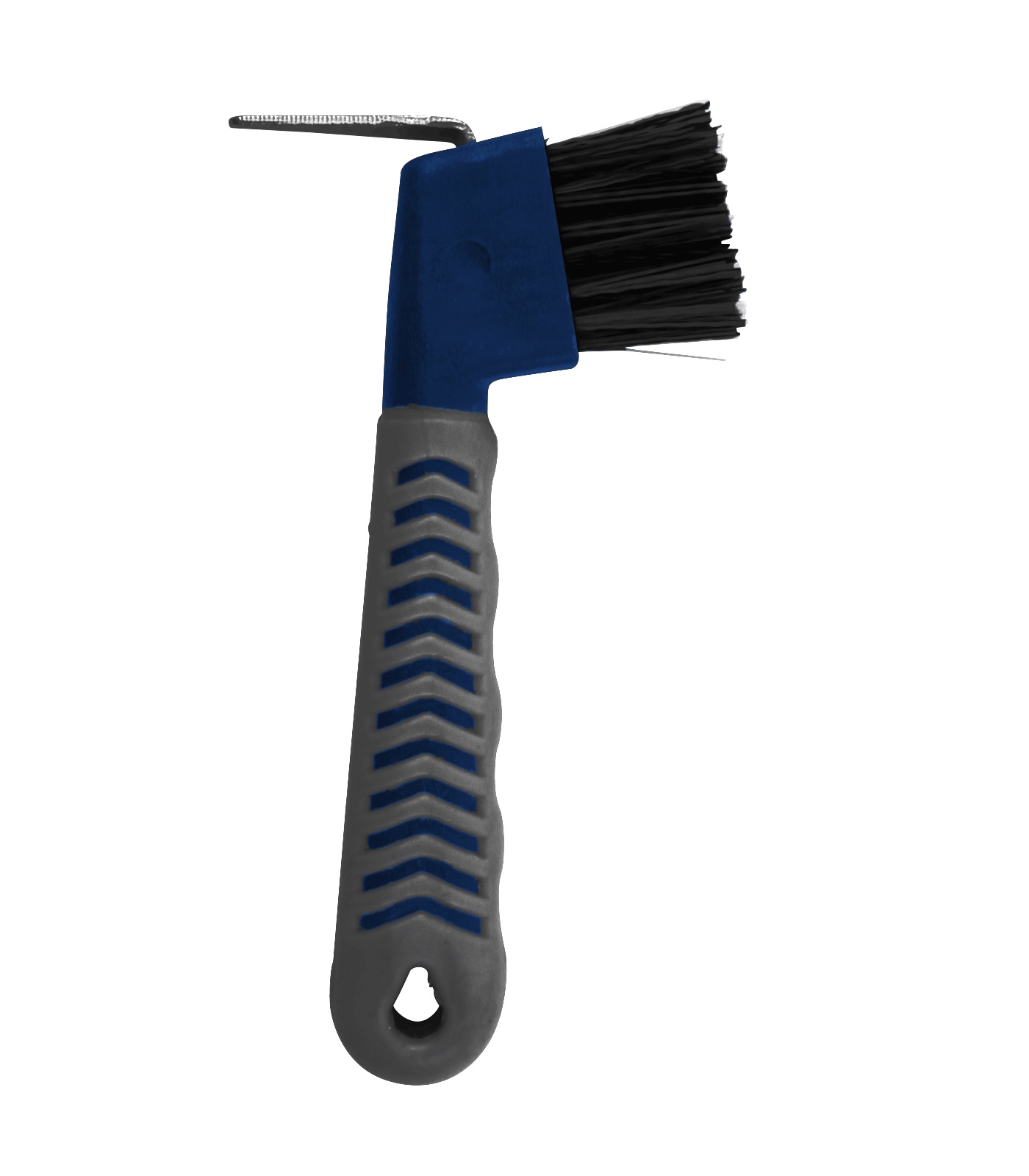 Hufauskratzer mit Grip Griff grau blau
