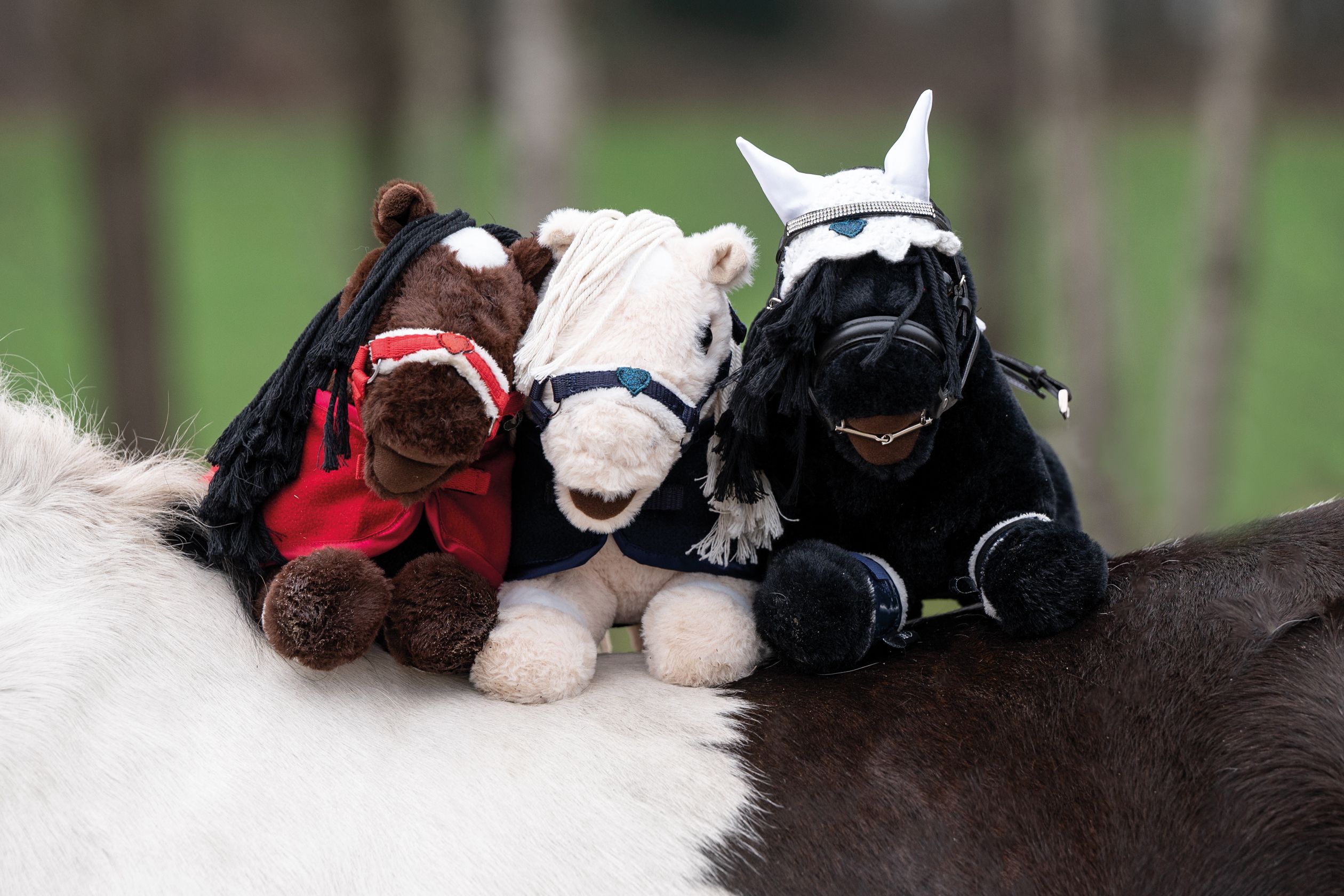 HKM Cuddle Pony, Spielzeug Pony - dunkelbraun - Stck. - 3