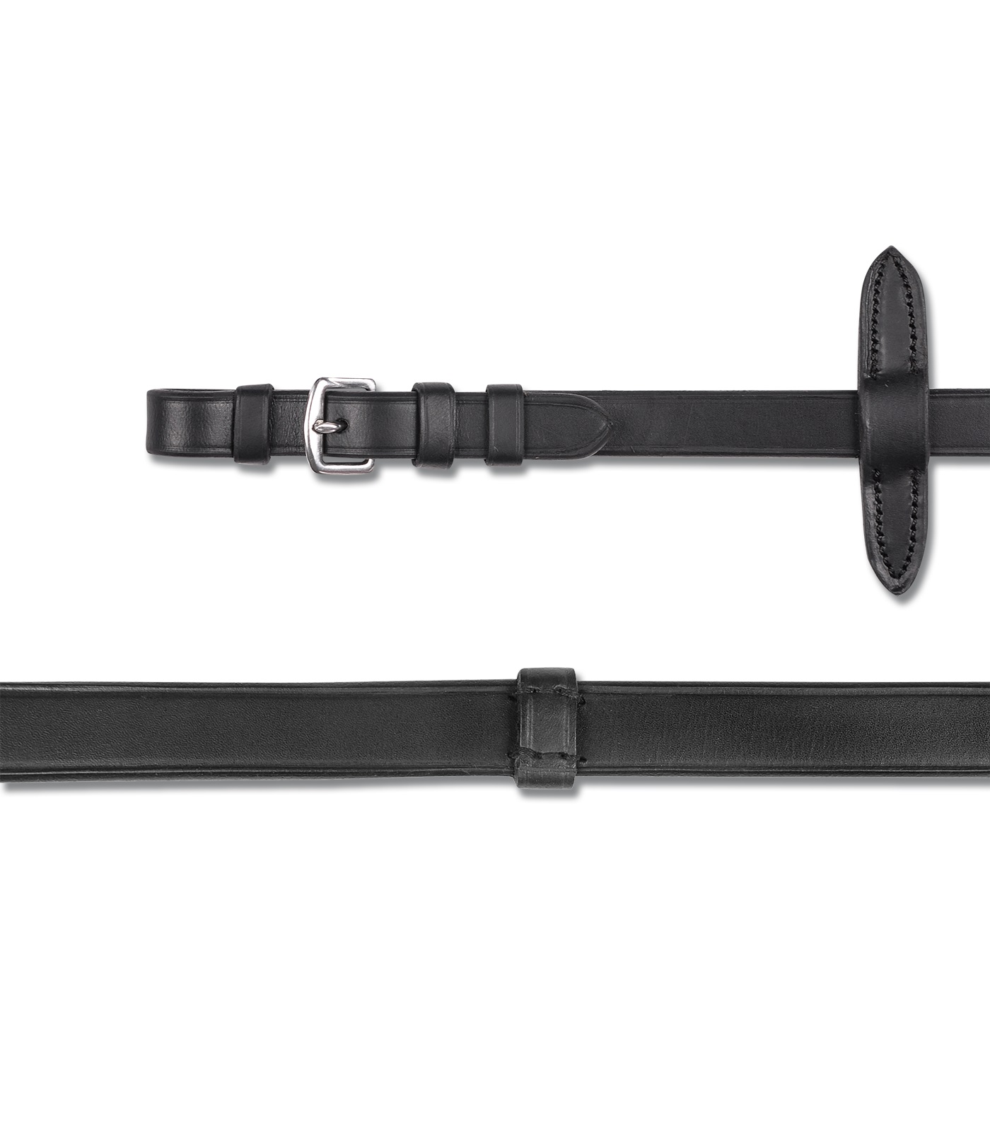 WALDHAUSEN X-Line Leder Zügel extra lang 166 cm - schwarz - onesize