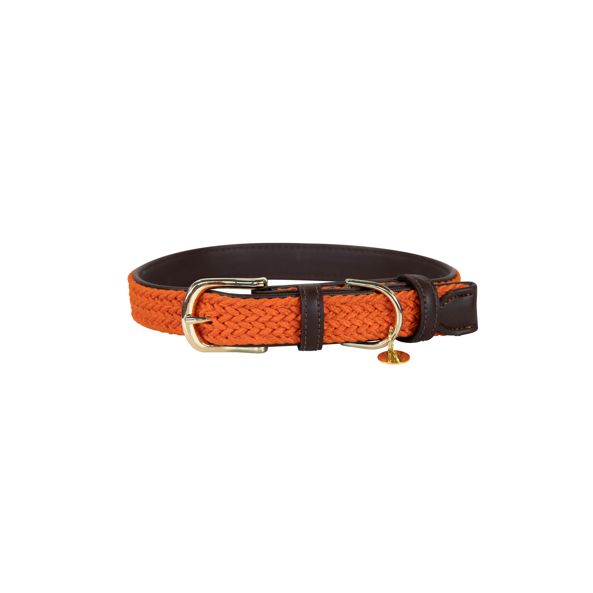 KENTUCKY Hundehalsband Nylon geflochten - orange - S - 8