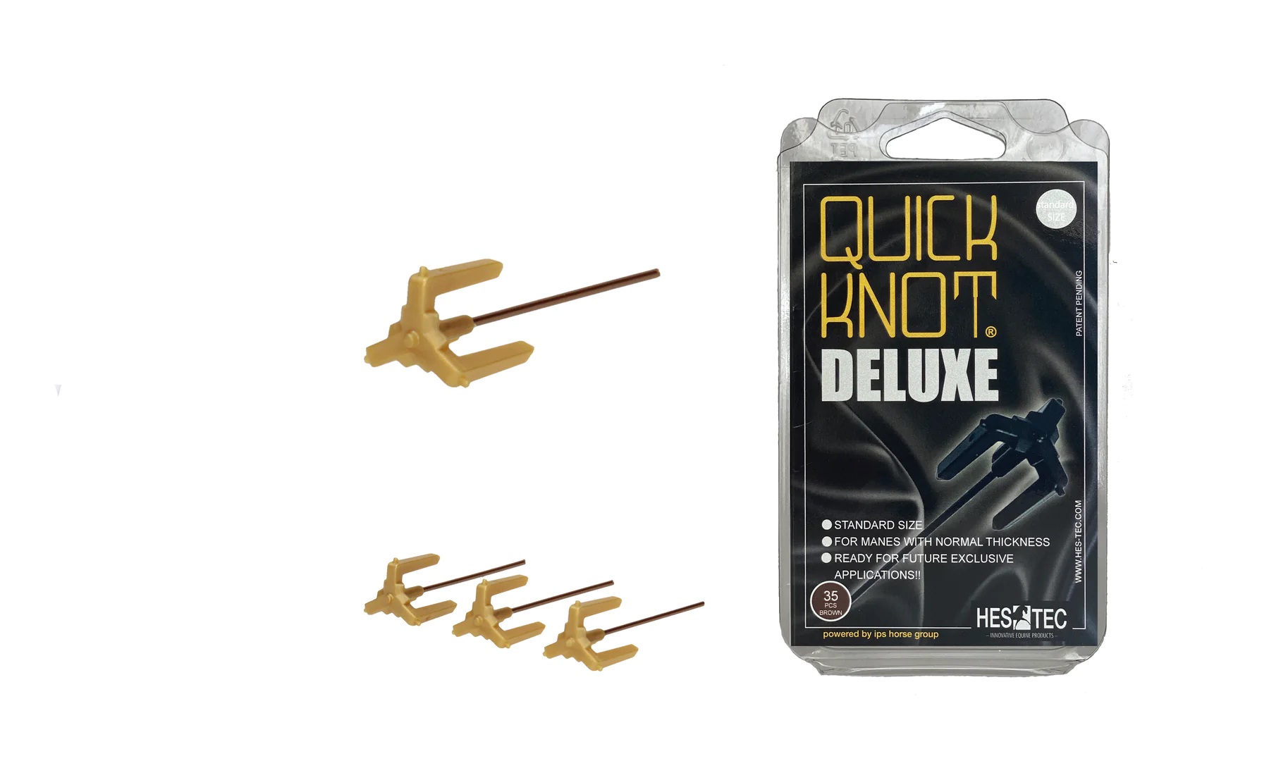 HES TEC Quick Knot Deluxe 35 Stück Standard - brown - Set - 2