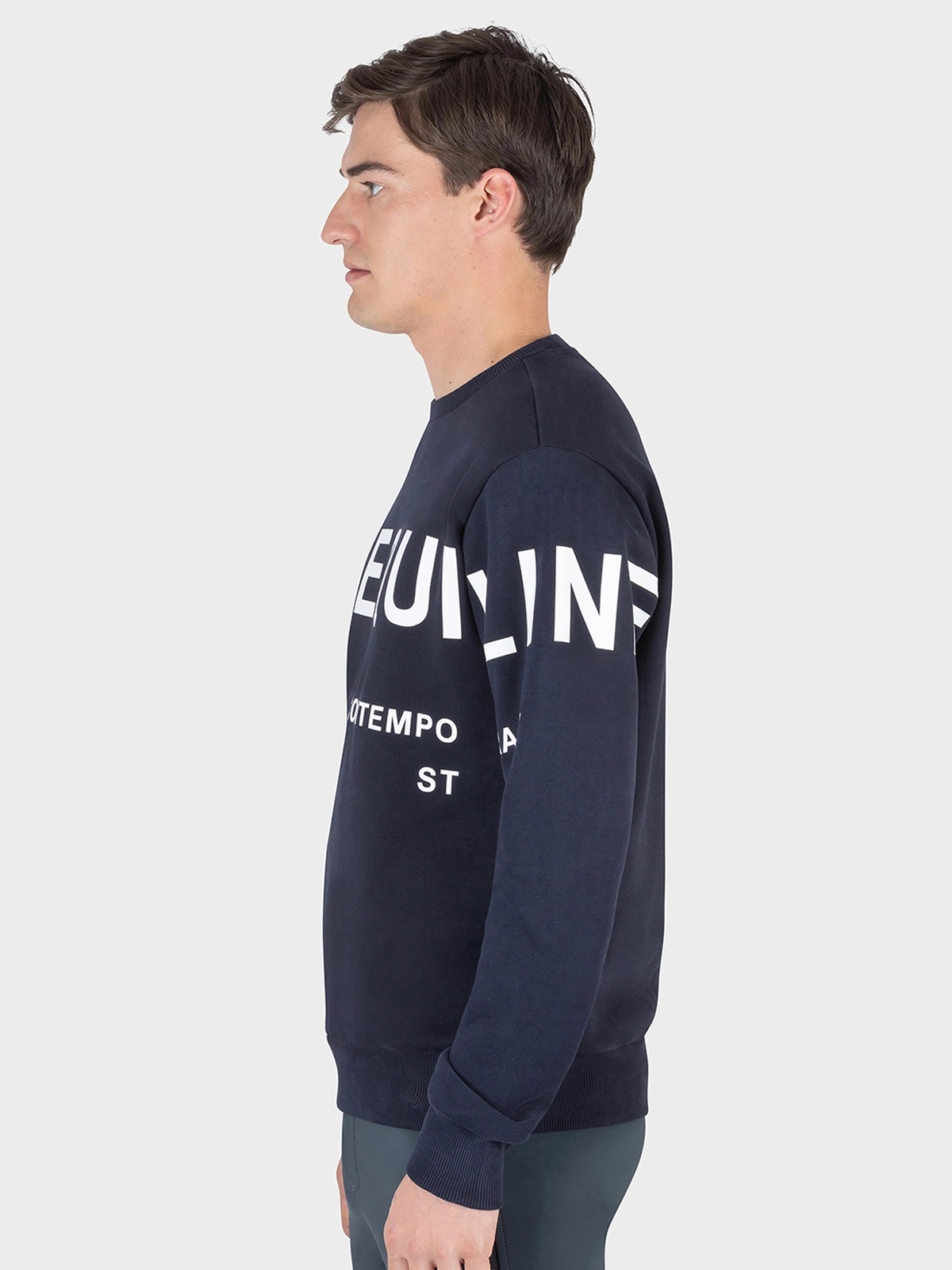EQUILINE stylisches Herren Sweatshirt Calic Winter 23 - blue - XL - 3