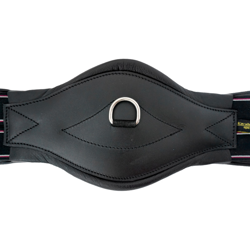 Kavalkade Leder Kurzgurt Foster Comfort - schwarz - 80 cm