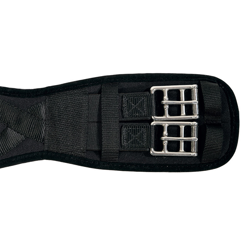 Kavalkade Sattelgurt Kurzgurt Klimatex mit Elast - schwarz - 60 cm - 2