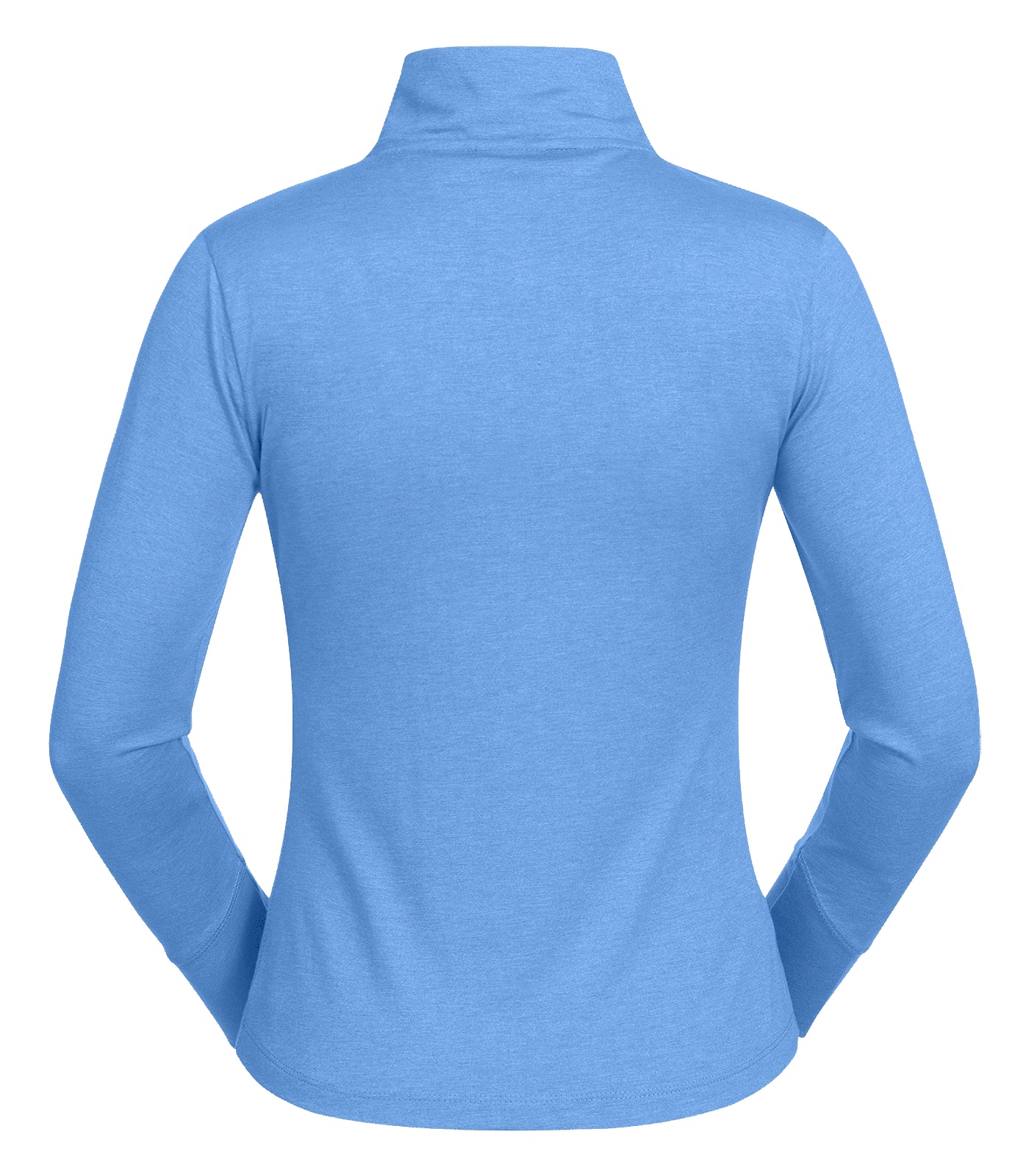 ELT Damen Basic Zip-Shirt Chester, Baselayer - anthrazit melange - XL - 4