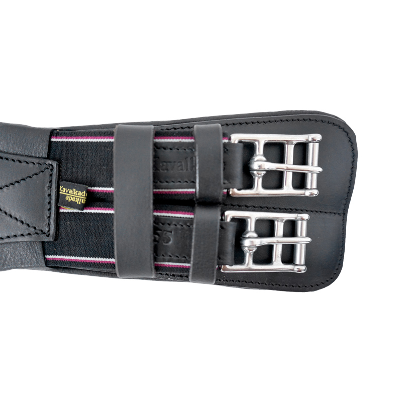 Kavalkade Leder Kurzgurt Foster Comfort - schwarz - 50 cm