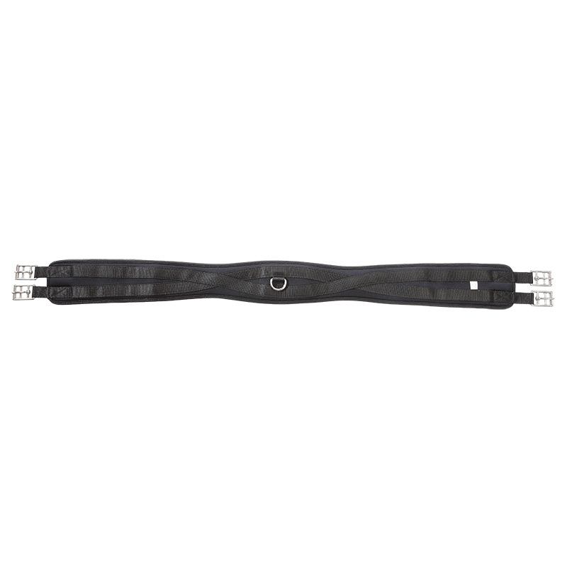 Kavalkade Sattelgurt Langgurt Memory-Schaum mit Elast - schwarz - 110 cm - 1