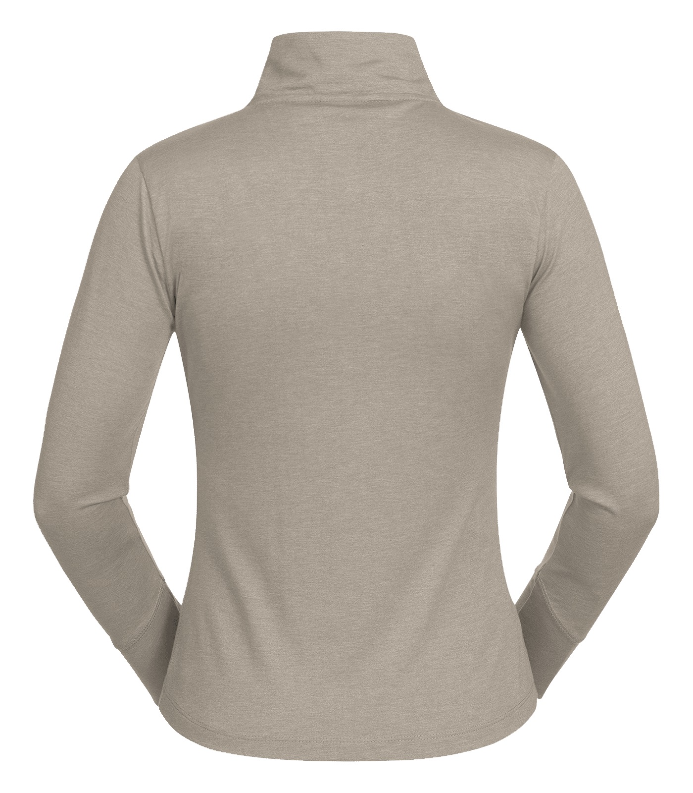 ELT Damen Basic Zip-Shirt Chester, Baselayer - anthrazit melange - XL - 8