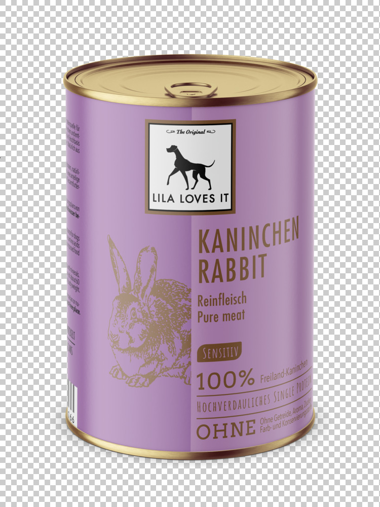 LILA LOVES IT Hundefutter BIO Reinfleisch Kaninchen Dose - uni  - 400g
