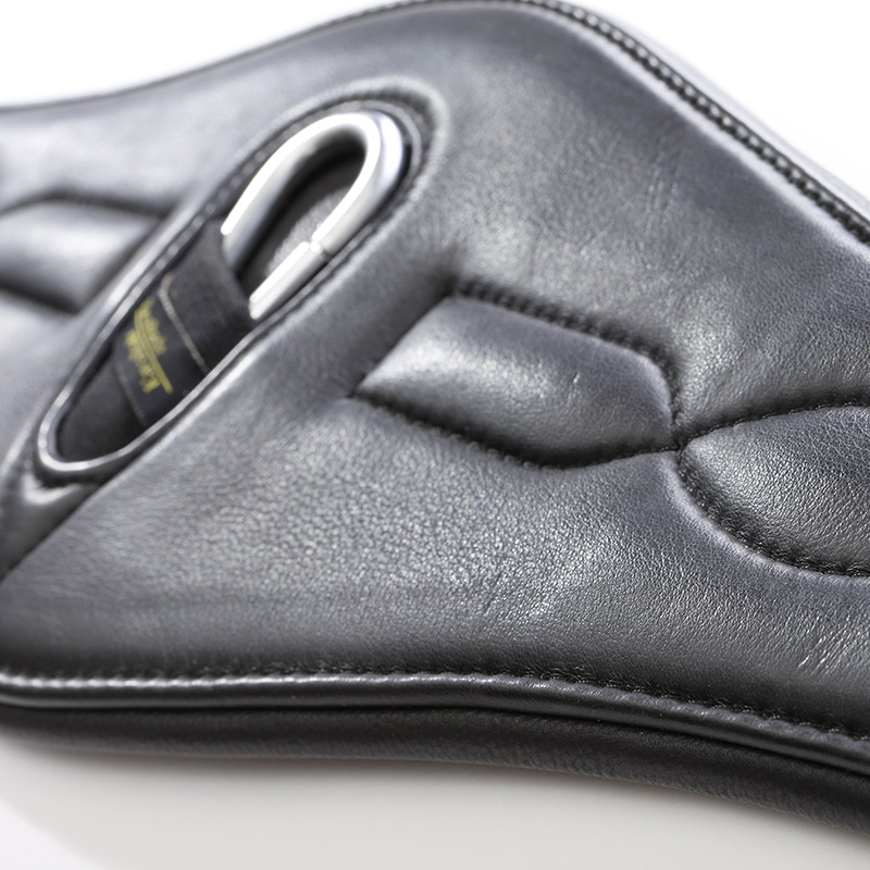 Kavalkade Softleder-Langgurt Comfort, Elast - schwarz - 135 cm